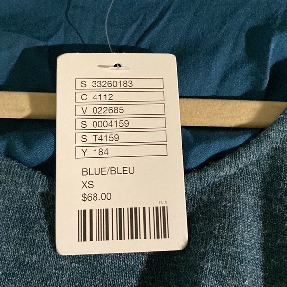 New, never worn Blue Tassle/Anthropologie blouse. - Picture 3 of 6